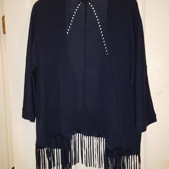 New York & Company | Sweaters | New York Co Sweater Navy Blue With ...